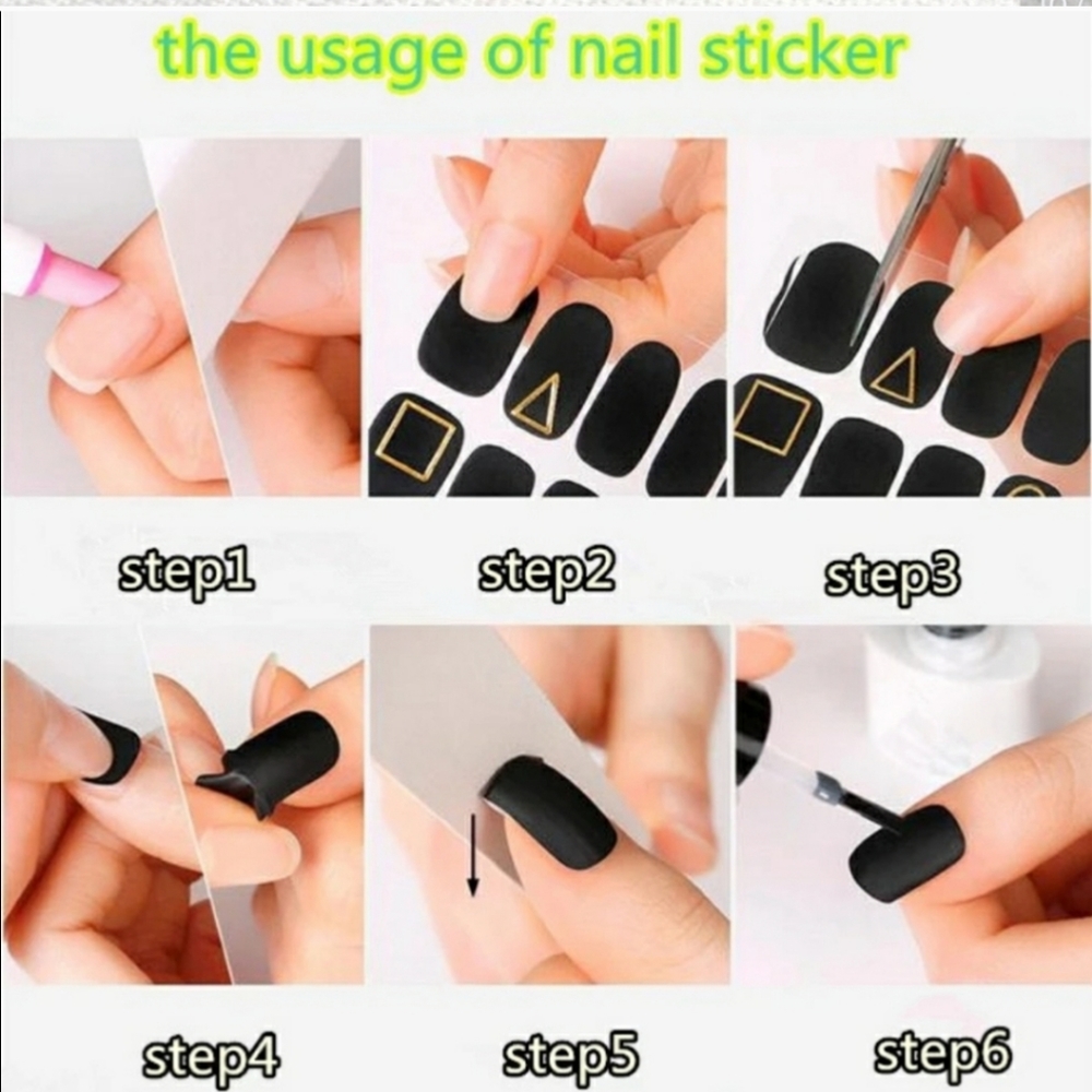 Daisy Print Nail Wraps - Picture 3 of 3